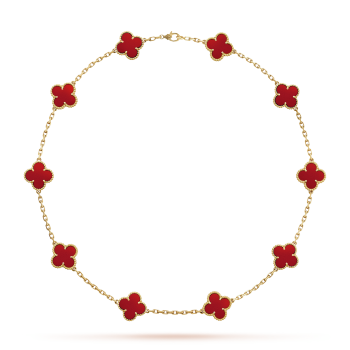 CLOVER LEAF NECKLACE 10 | RUBY