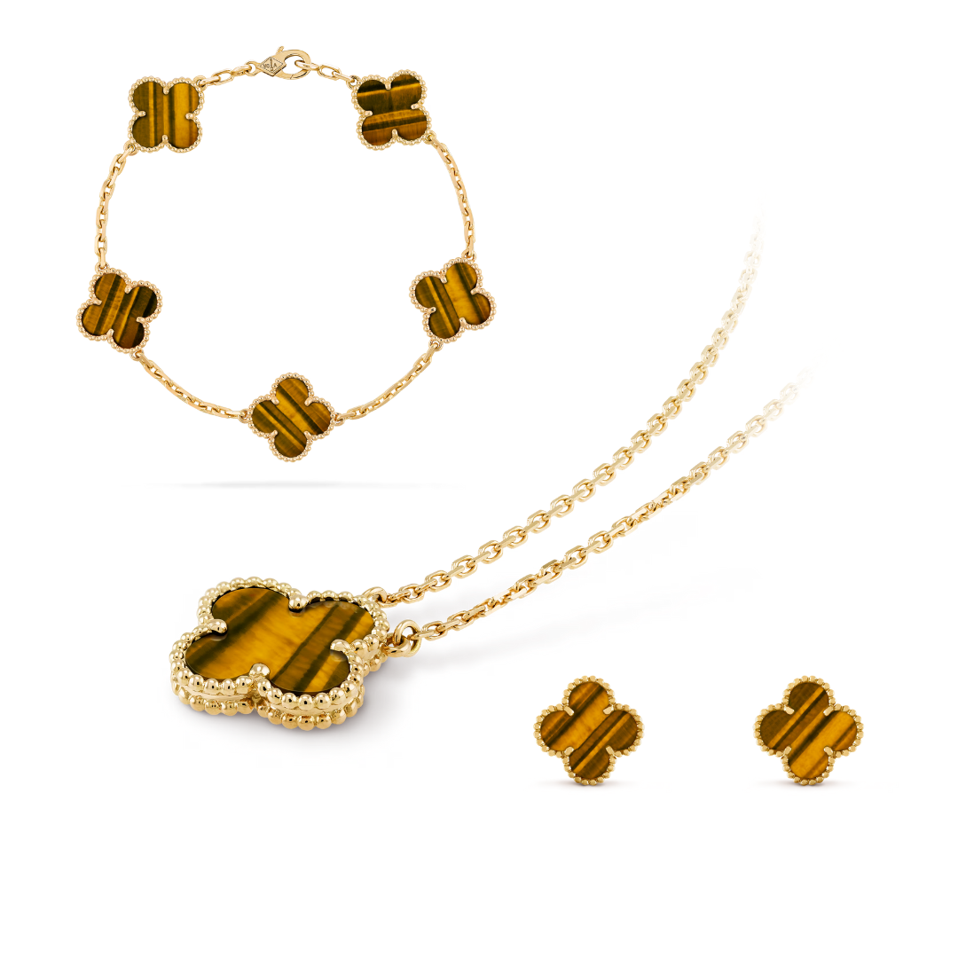 GOLD RUBY LUXE | CLOVER SET