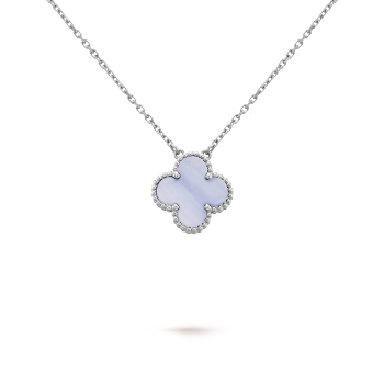 CLOVER LEAF NECKLACE | LAVENDER JADE