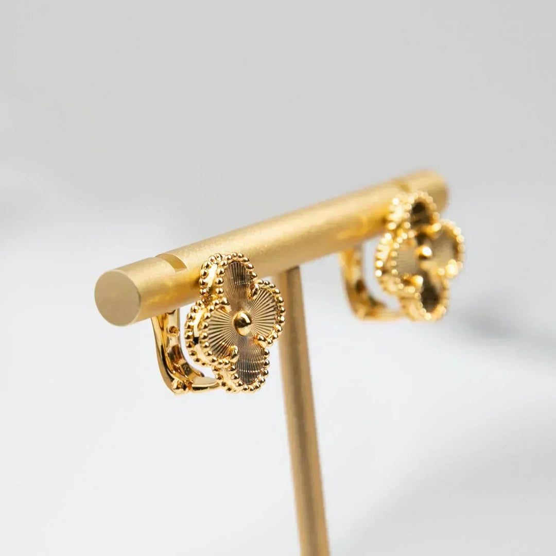 CLOVER LEAF EARRINGS | GOLD