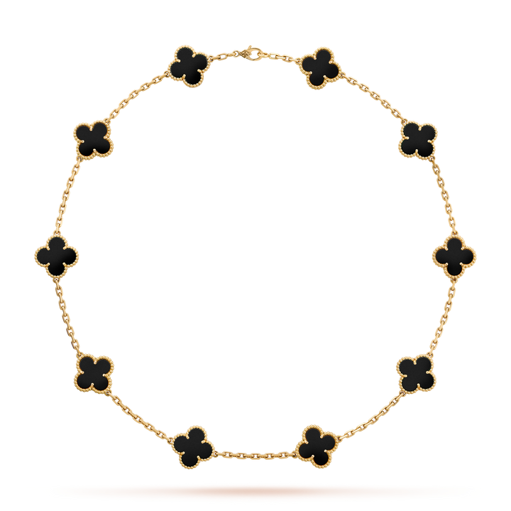 CLOVER LEAF NECKLACE 10 | ONYX
