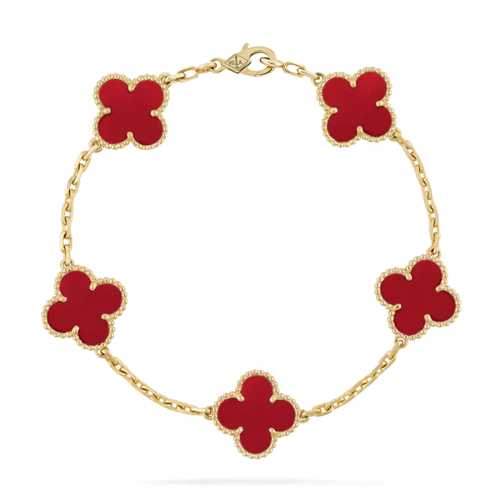 GOLD RED | STACKABLE BRACELET SET