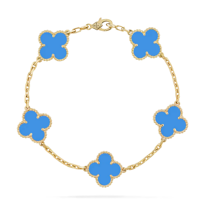 CLOVER LEAF BRACELET | ROYAL BLUE