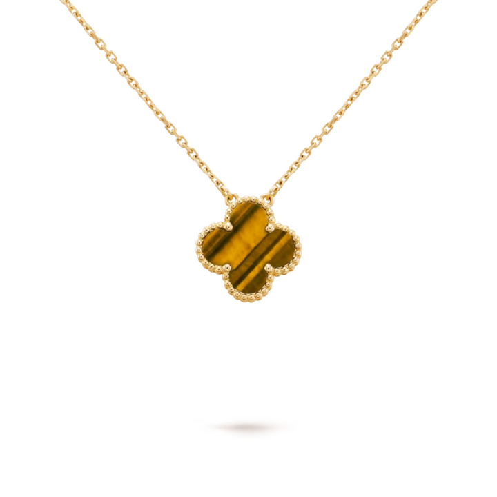 CLOVER LEAF NECKLACE | AMBER