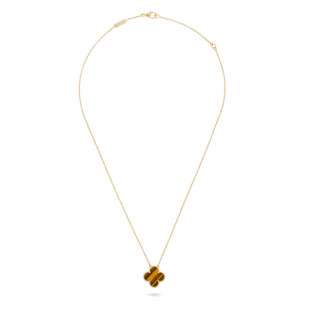 CLOVER LEAF NECKLACE | RED GOLD