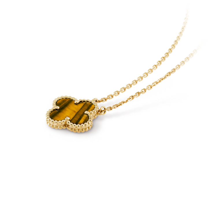 CLOVER LEAF NECKLACE | AMBER
